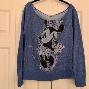 Minnie Mouse Off The Shoulder Sweatshirt